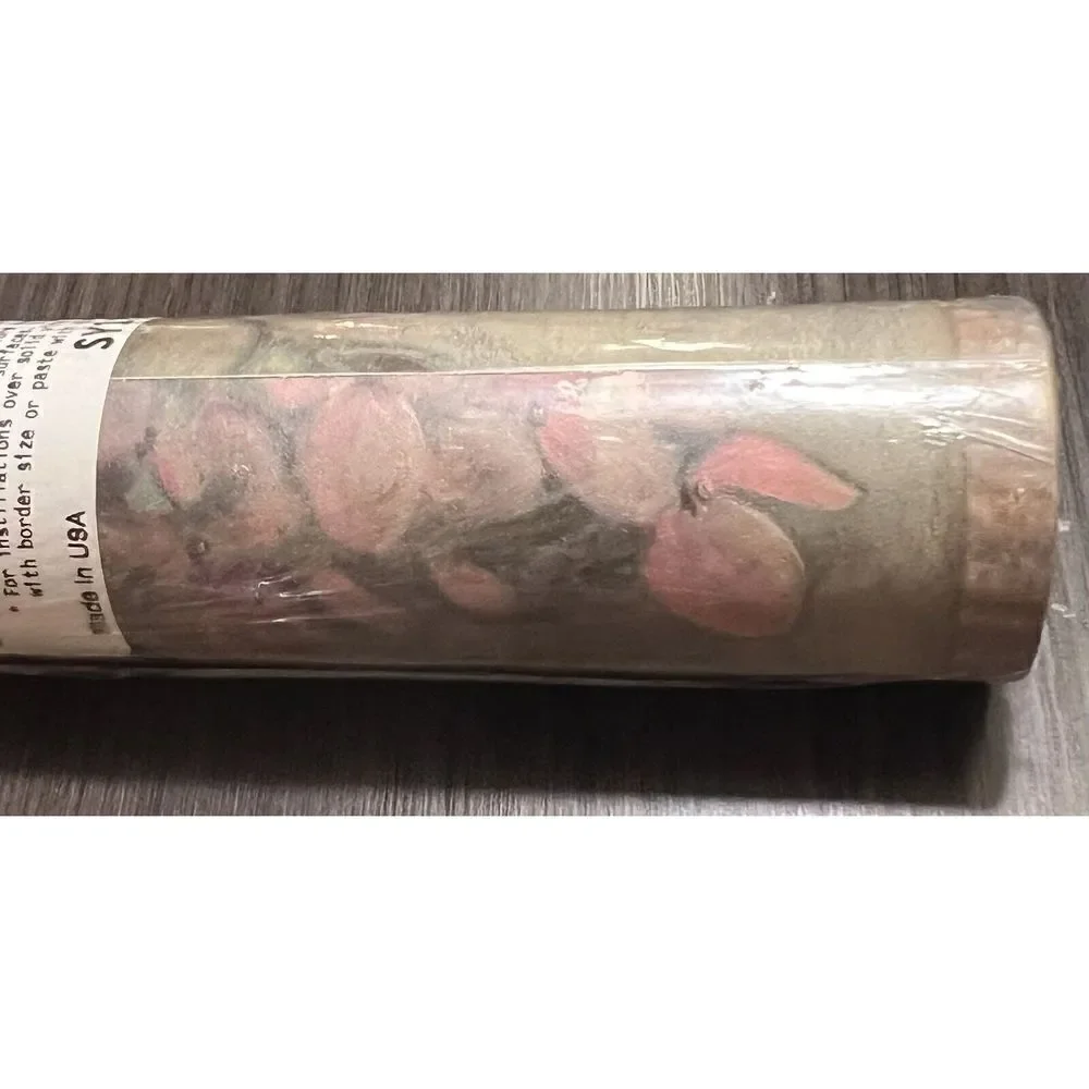 YORK Wallpaper‎ Border 1 NIP  SY1270B R-03 Flowers Farmhouse Cottagecore Vtg